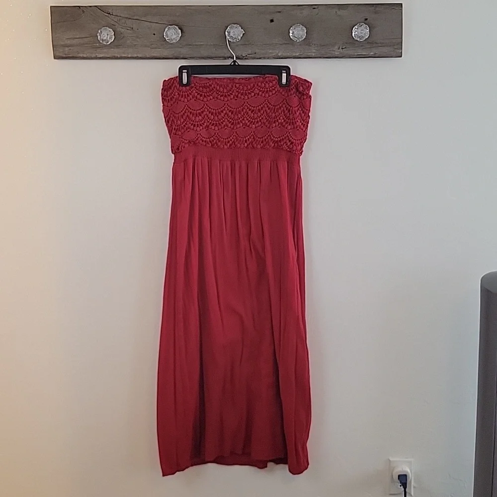 🍀Lucky Brand Strapless Dress SZ Med - Picture 4 of 10